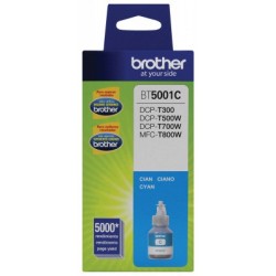 Botella de tinta BROTHER BT5001C, Cian, 5000 páginas