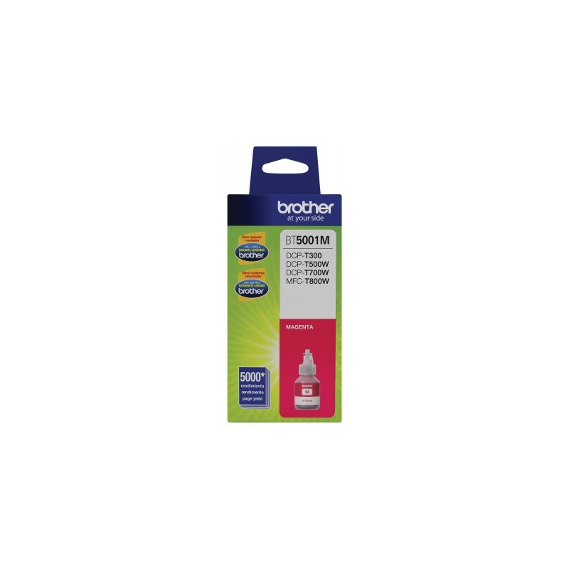 Botella de tinta BROTHER BT5001M, Magenta, 5000 páginas