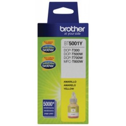 Botella de tinta BROTHER BT5001Y, Amarillo, 5000 páginas