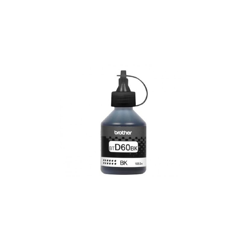 Botella de Tinta BROTHER BTD60BK, 6500 páginas, Negro