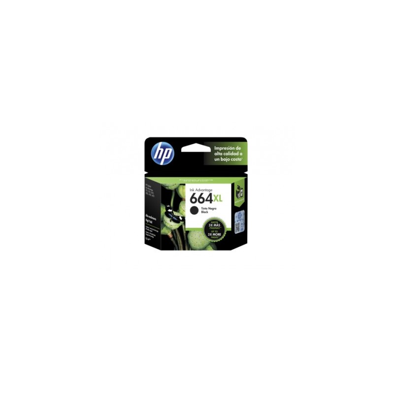 Cartucho HP Num 664XL, Negro, F6V31AL