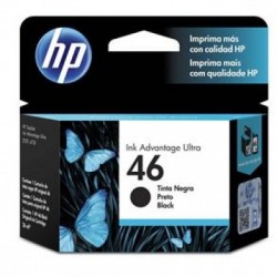 Cartucho HP Num 46, Negro CZ637AL