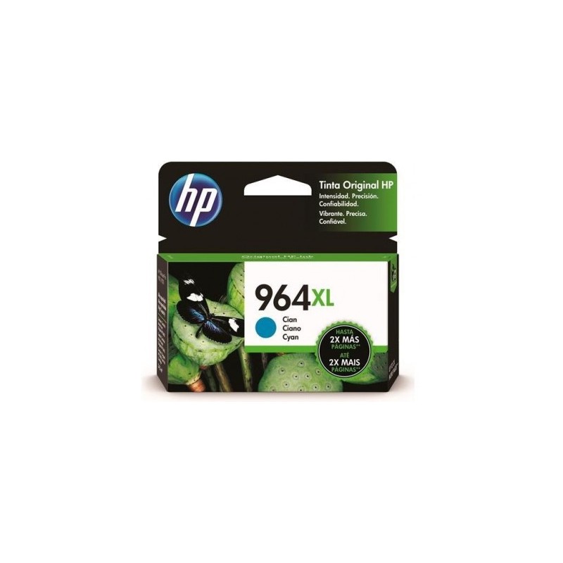 Cartucho de tinta HP Cian Num 964XL, Cian, HP