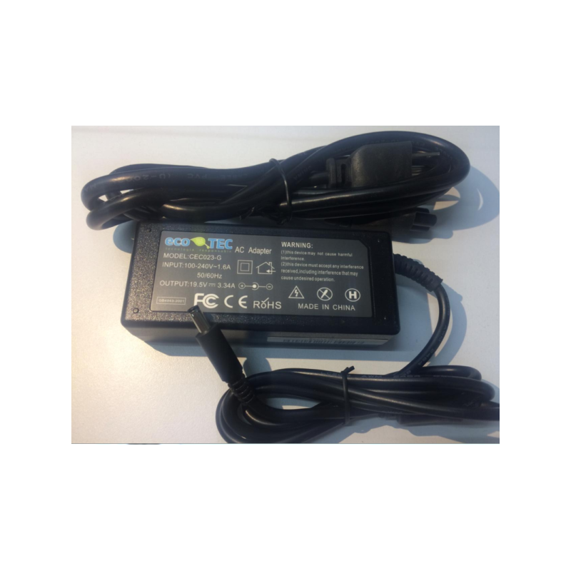 Cargador compatible DELL 19.5V 3.33A TIP 4.5*3.0 65W ECO