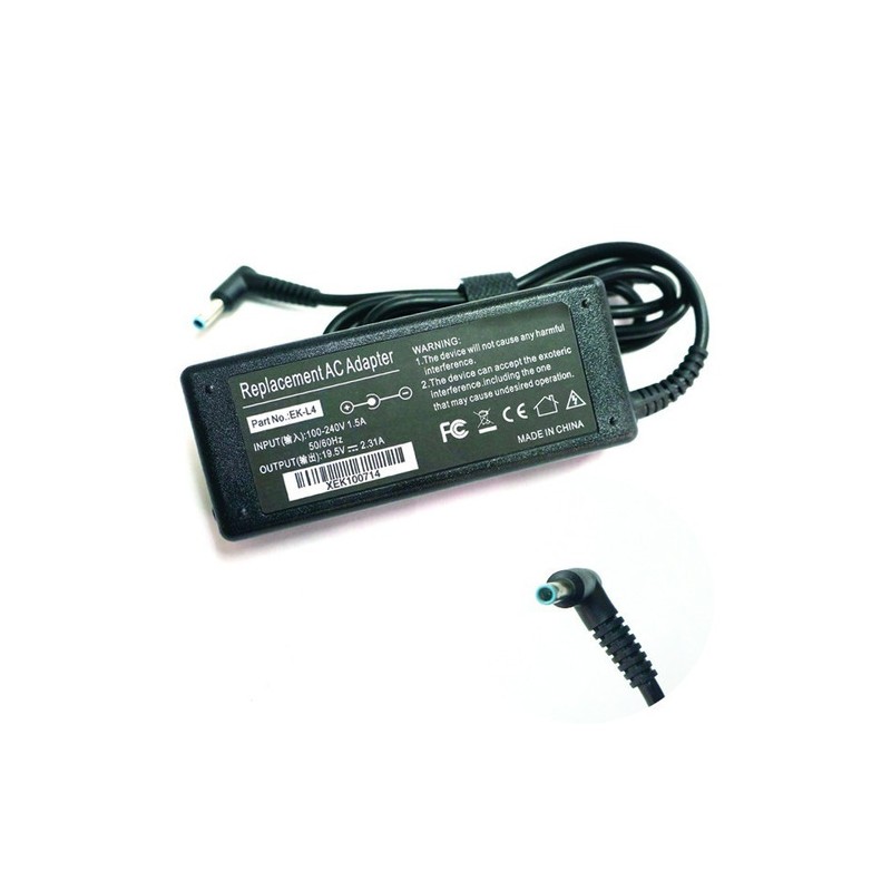 Cargador Compatible HP 19.5V 2.31A p.azul 45W