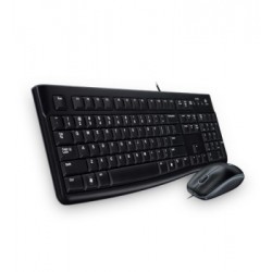 Kit de teclado y mouse LOGITECH Media Combo MK120, Estándar, Negro,1000 DPI