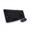Kit de teclado y mouse LOGITECH Media Combo MK120, Estándar, Negro,1000 DPI