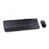 Kit de teclado y mouse MICROSOFT WIRED DESKTOP 600 USB, Negro, 400 DPI