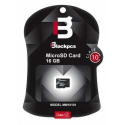 Memoria Micro SD Blackpcs MM10101-16, 16 GB, 30 MB/s, Negro, Clase 10
