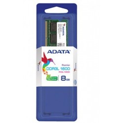 Memoria RAM ADATA PC12800, 8 GB, DDR3L, 1600 MHz, Portátil, 204-pin SO-DIMM ADDS1600W8G11-S