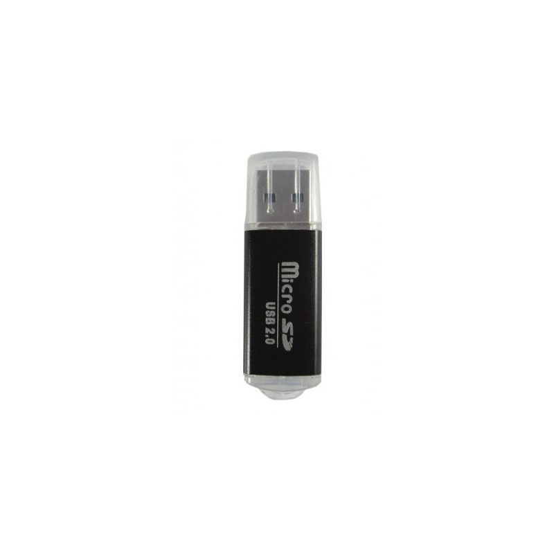 Lector Memoria Micro SD BROBOTIX 345673N, Negro, USB 2.0
