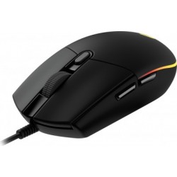 Mouse LOGITECH G203, USB, Juego, 200-8.000 dpi, Negro