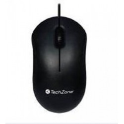 Mouse TECHZONE TZMOU01, Negro, Óptico, 800 DPI