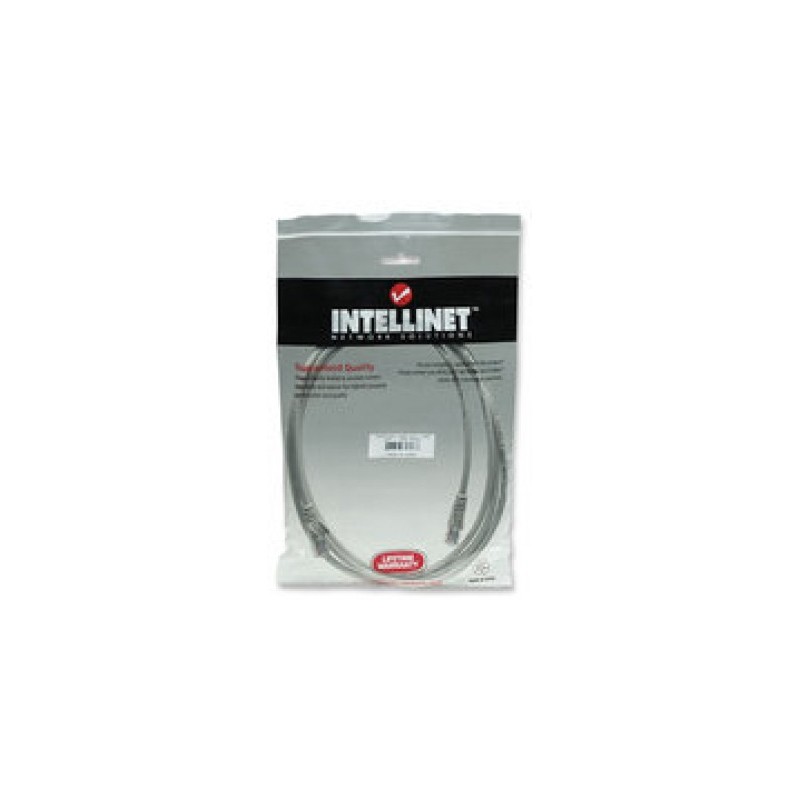Cable de parcheo INTELLINET, 15 m, RJ-45, RJ-45, Macho/Macho, Gris 319973
