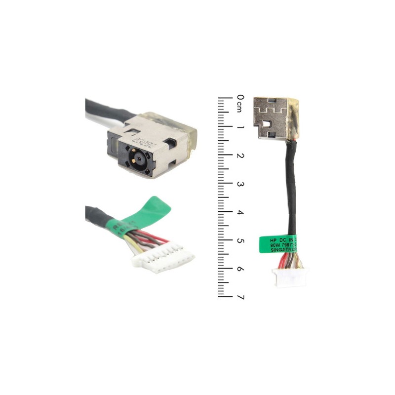 Power Jack Arnes HP 15-AF 799735-s51 Remanufactura