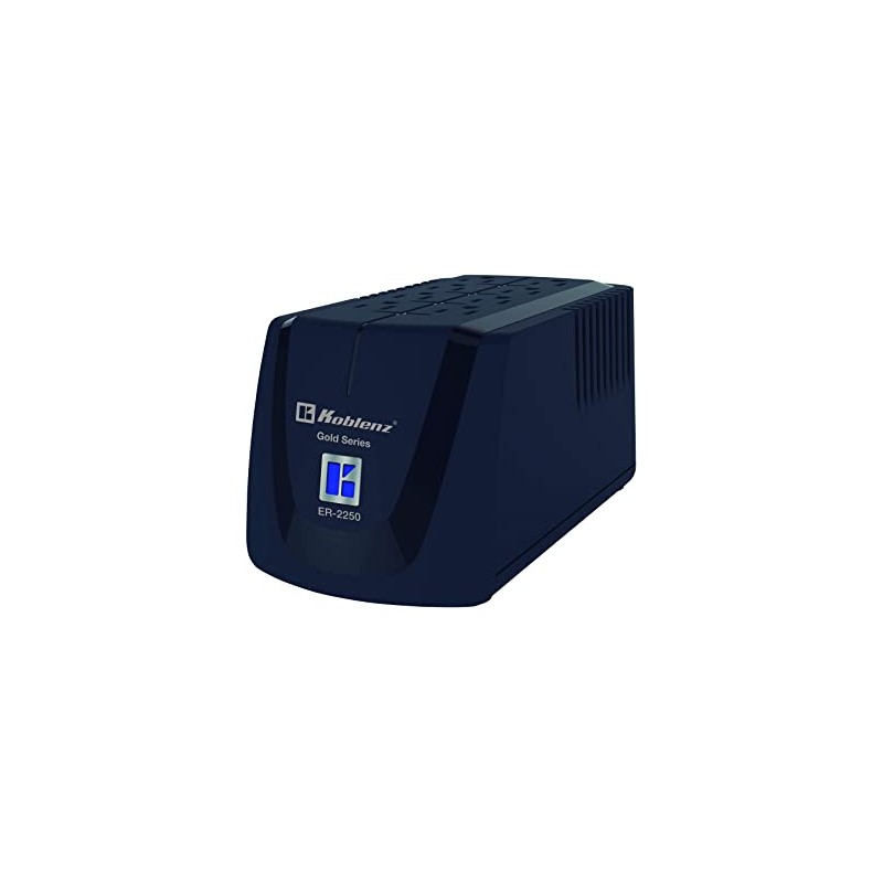 Regulador KOBLENZ ER-2250, 8, Negro, Hogar y Oficina, 2250 VA, 1000 W