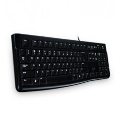 Teclado LOGITECH K120, USB, PC/server, Negro