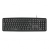 Teclado PERFECT CHOICE PC-201038, USB, QWERTY, negro, universal, alambrico