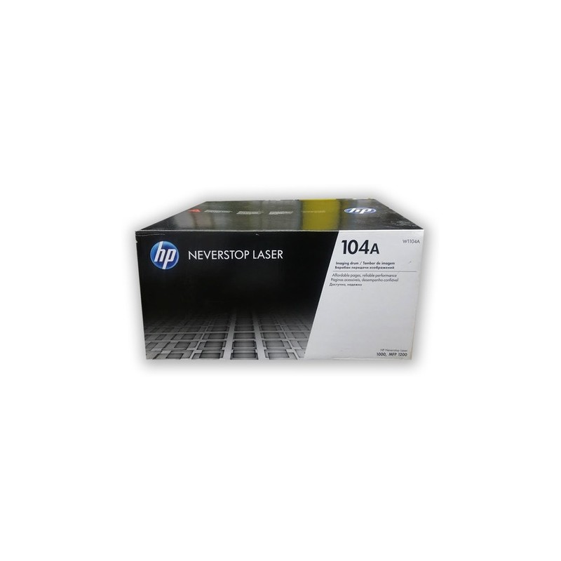 Tambor HP 104A, Negro, Laser, Caja (W1104A)
