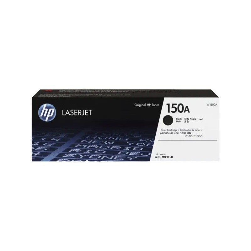 Cartucho Tóner HP 150A, Negro, HP LaserJet M111, MFP M141, Cartucho, W1500A