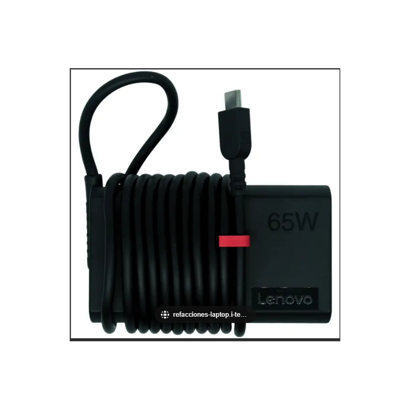 ADLX65YSCC2A-B Cargador Original Lenovo USB TIPO C 65W 3.25a 20V ENTRADA 2  POLOS (terminales 2 Polos) *Sin Cable de Corriente