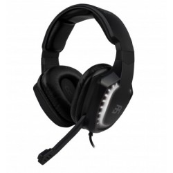 Diadema Headset Gaming Balam Rush Magma, Negro, Alámbrico, USB/ 3.5mm, 2 m, audifono