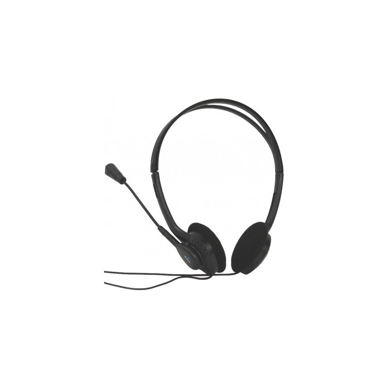 Audífono ACTECK AM-370, Diadema, Negro, Alámbrico