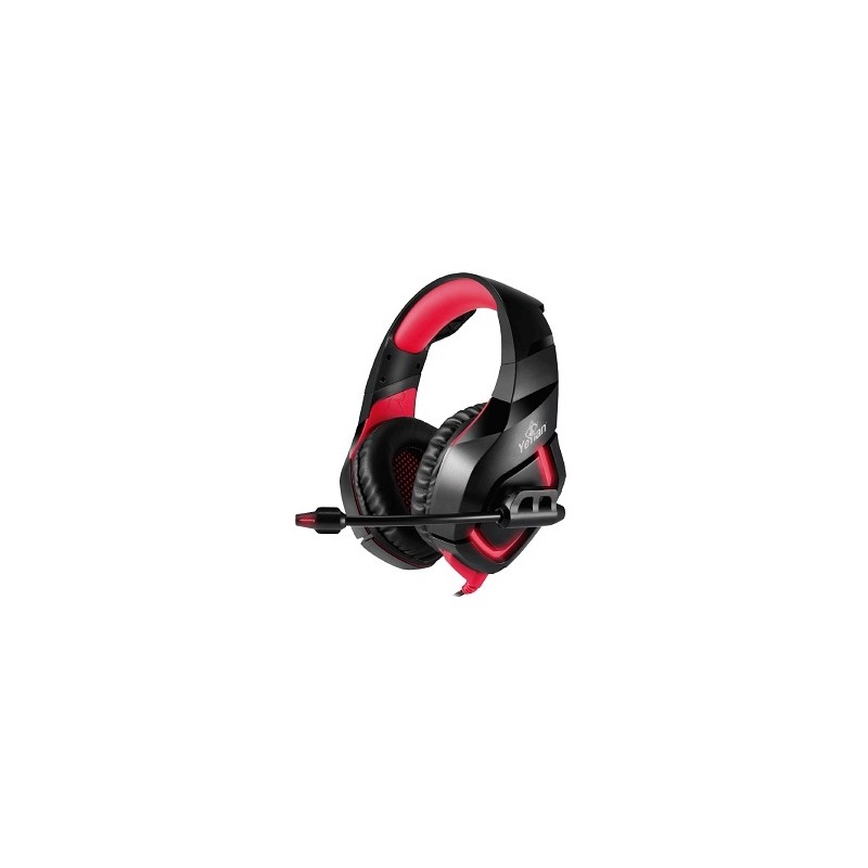 Diadema GAMER YEYIAN YDW-33402 Wicked S3000 Negro C/Rojo, USB, C/MIC