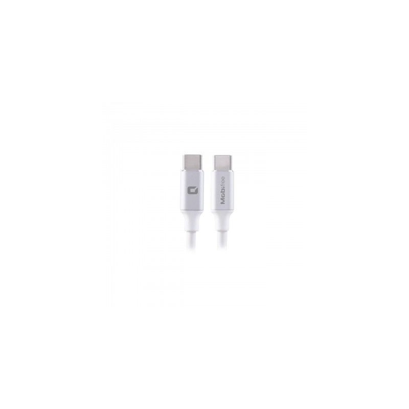 Cable C a C Mobifree Cable Tipo C a C, USB C, USB C, 1 m, Color blanco