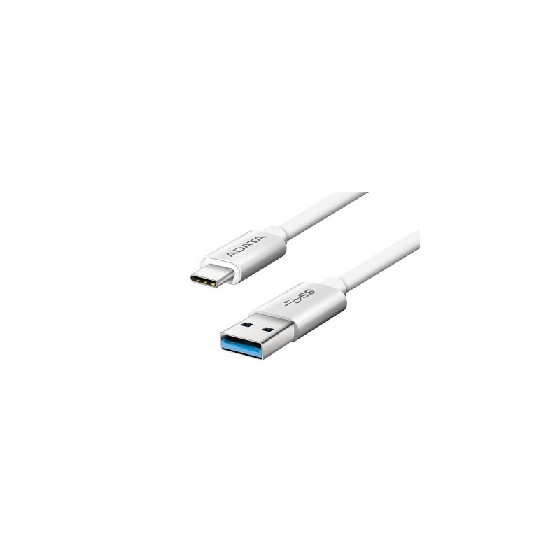 Cable USB Tipo C ADATA ACA3AL-100CM-CSV, USB A, USB C, 1 m, Color blanco