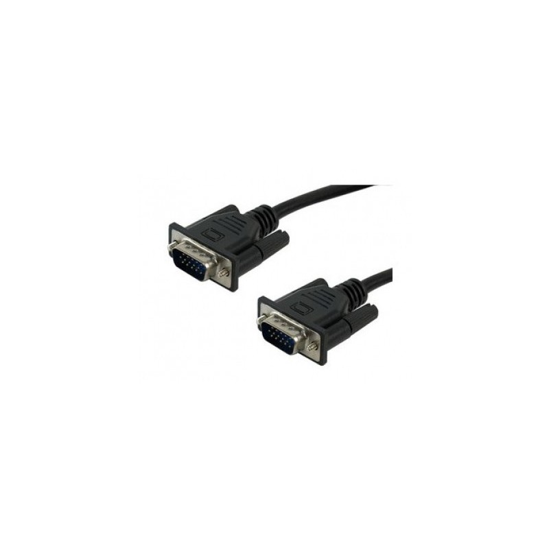 Cable VGA - HD15 MANHATTAN, 1,8 m, VGA (D-Sub), VGA (D-Sub), Negro