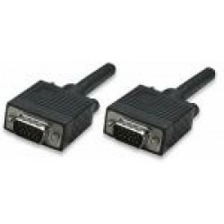 Cable VGA - HD15 MANHATTAN, 1,8 m, VGA (D-Sub), VGA (D-Sub), Macho/Macho, Negro (copia)