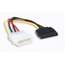 Cable de Corriente MANHATTAN, 4-pin Molex, Macho/Macho, 0,16 m