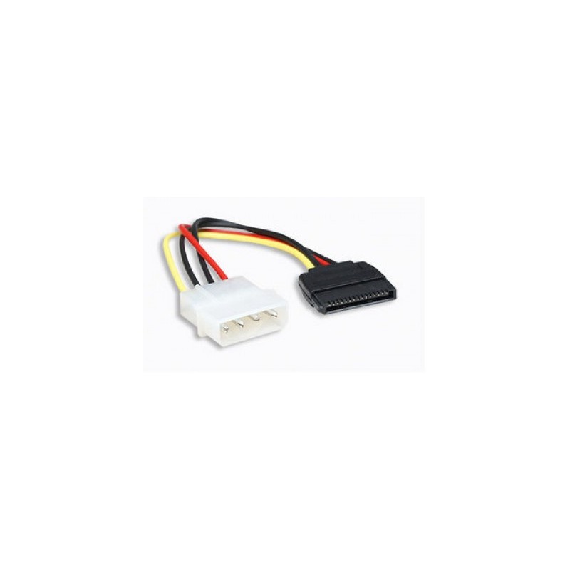 Cable de Corriente MANHATTAN, 4-pin Molex, Macho/Macho, 0,16 m