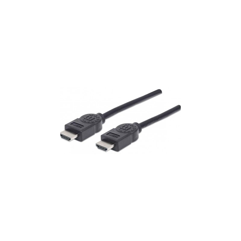 Cable HDMI MANHATTAN, 1,8 m, HDMI, HDMI, Macho/Macho, Negro