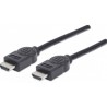 Cable HDMI MANHATTAN, 1,8 m, HDMI, HDMI, Macho/Macho, Negro