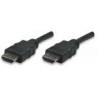 Cable HDMI MANHATTAN, 5 m, HDMI, HDMI, Macho/Macho, Negro
