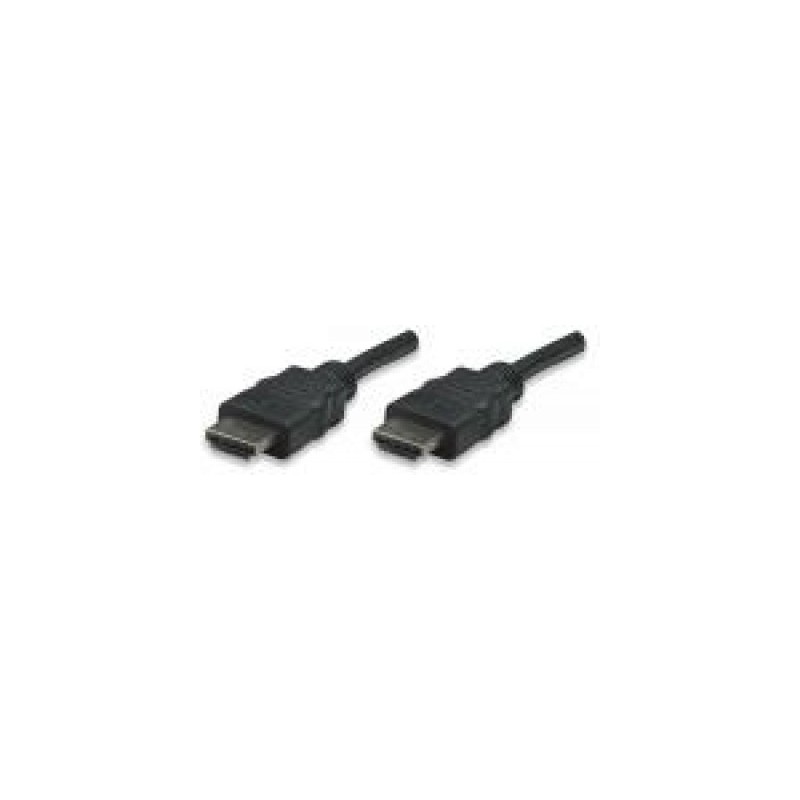 Cable HDMI MANHATTAN, 5 m, HDMI, HDMI, Macho/Macho, Negro