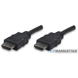 Cable HDMI MANHATTAN, 3 m, HDMI, HDMI, Macho/Macho, Negro