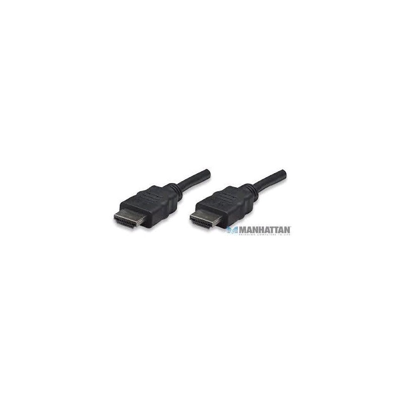 Cable HDMI MANHATTAN, 3 m, HDMI, HDMI, Macho/Macho, Negro