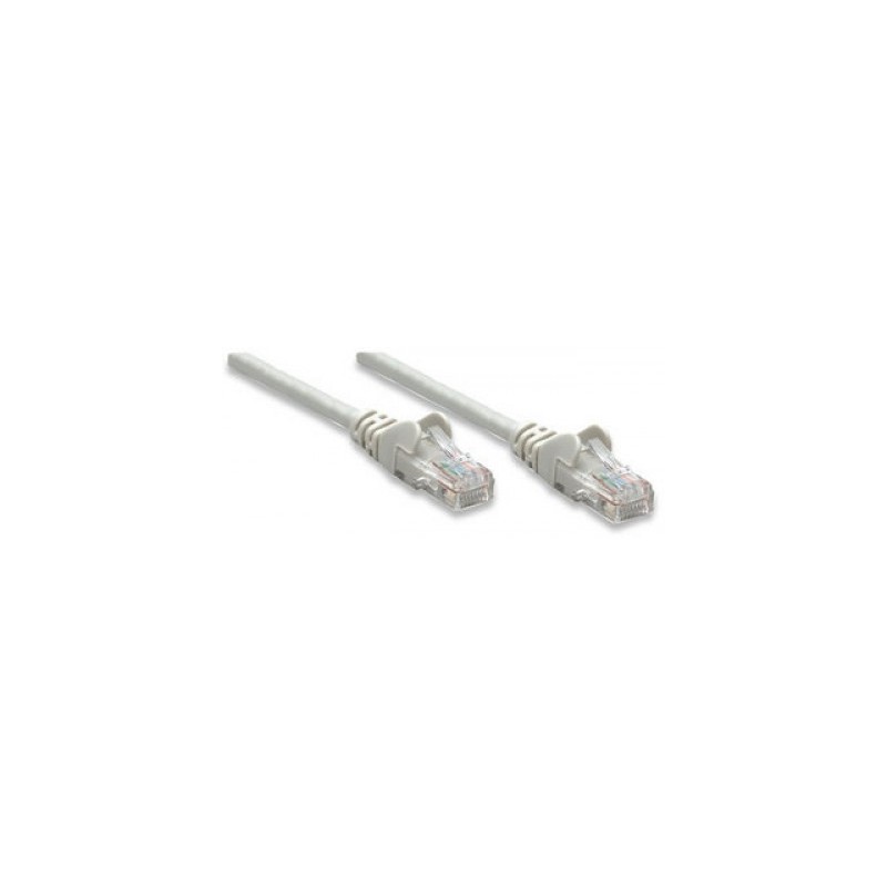 Cable de parcheo INTELLINET, 5 m, RJ-45, RJ-45, Macho/Macho, Gris 319812