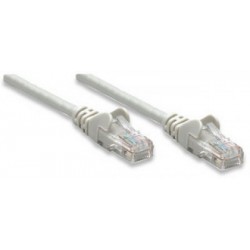 Cable de parcheo INTELLINET, 5 m, RJ-45, RJ-45, Macho/Macho, Gris 319812