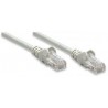 Cable de parcheo INTELLINET, 5 m, RJ-45, RJ-45, Macho/Macho, Gris 319812