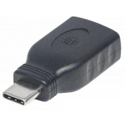 Adaptador USB C MANHATTAN 354646, USB C, Negro