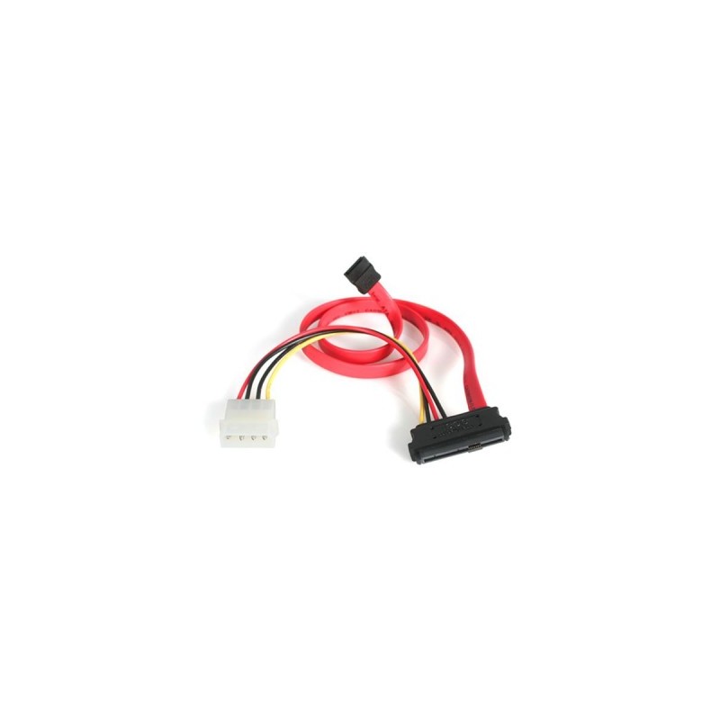 Adaptador cable StarTech.com SAS729PW18, SATA, Macho/Macho, Rojo